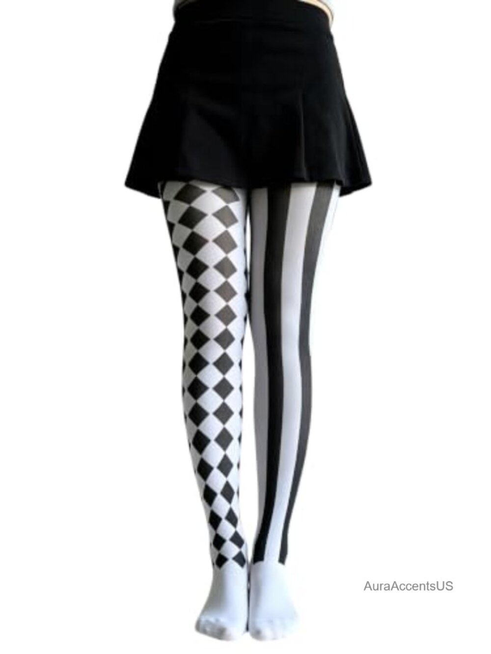 Women's Striped Tights One Size Nylon Spandex Halloween Costume
